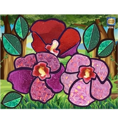 [매직북스] 우리꽃 무궁화 포일아트(액자판 포함)