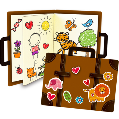 [매직북스] 나만의 가방 캐릭터 스티커 북아트