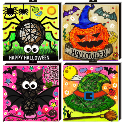 [매직북스] 할로윈 스트링아트 액자 만들기 (4종 택1)