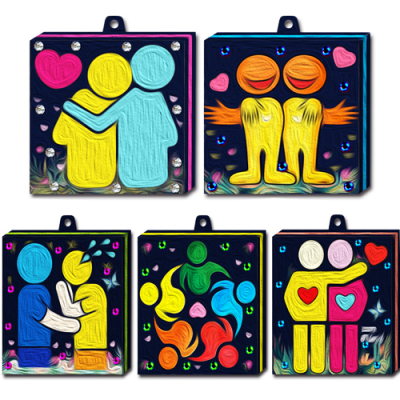 [매직북스] 친구사랑 학교 폭력 예방 큐빅액자 (5종 택1)