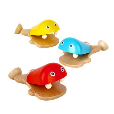 [캐스B]맑은소리 원목물고기캐스터네츠(2458)(색상랜덤)