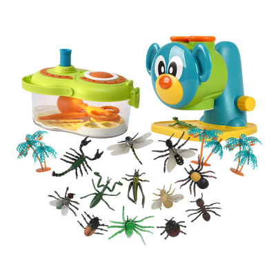 [캐스B] 네이처 꼬마파브르 (1034set/곰돌이8배현미경,라이트곤충 채집통,사파리튜브(소)곤충)