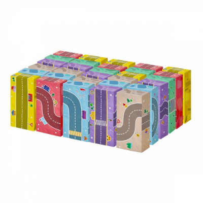 [캐스B]튼튼 종이벽돌블럭도로30pcs(2337)(30pcs/60pcs 선택 가능)