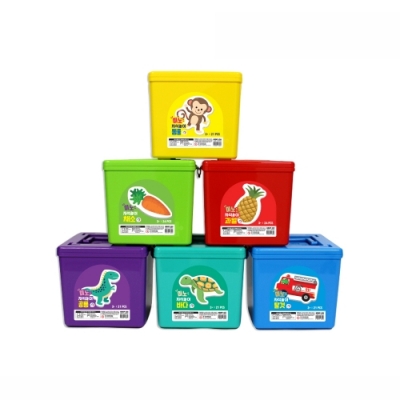 [아리아띠] 미노자석놀이 6종 (동물/바다/공룡/채소/탈것/과일)