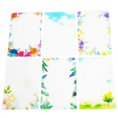 [피오피스토리]DIY 투명그림엽서 꽃풍경 (6종 택1)