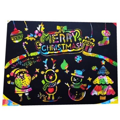 [피오피스토리] 크리스마스 스텐실 스크래치 만들기 (5인용)