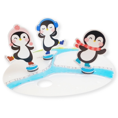 [피오피스토리] 자석장난감 펭귄스케이트(2종 택1)