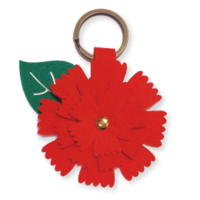 [피오피스토리] 카네이션 펠트 열쇠고리만들기