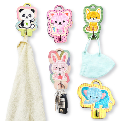 [피오피스토리] 보석십자수 나는야 동물 다용도걸이 (5종 택1)