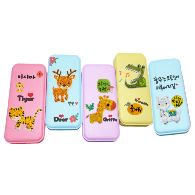 [피오피스토리]보석십자수 동물 필통(5종 택1)