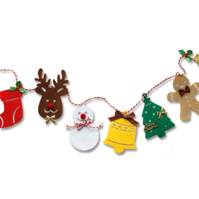 [도토리클래스] 크리스마스 펠트가랜드 5set