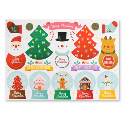 [도토리클래스] 크리스마스 스티커 오브제 (2종 택1)