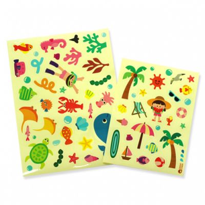 [도토리클래스] 여름 투명 스티커 (2종 택1)