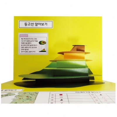 [에듀메이드] 등고선 팝업북만들기