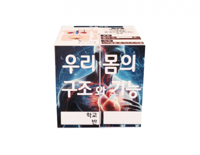 [에듀메이드] 6-2 과학/ 우리 몸의 구조와 기능 매직큐브 (스티커 주문제작, 3인용)