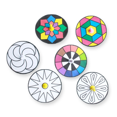 [잼잼아트] 문양 색칠팽이(6인)