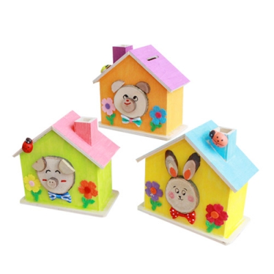 [잼잼아트] 동물 굴뚝집 저금통 (3종 택1)