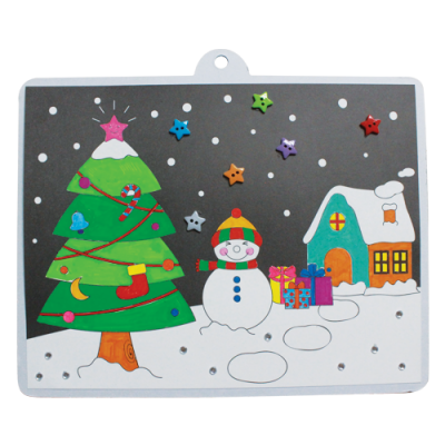 [잼잼아트] 색칠하여 꾸미는 겨울작품판 (10인용)