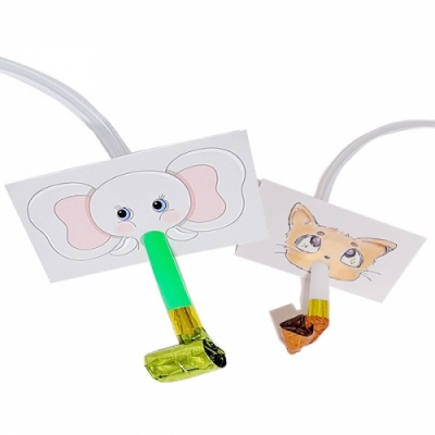 [HS] 나만의 코끼리 나팔 공기 옮기기 (60ml주사기,1인용/5인용)