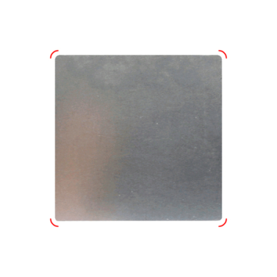 [HS] 안전 모서리 라운드 철판(10*10cm0.4T)