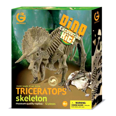 [와니사이언스] 19cm 트리케라톱스(화석발굴) WN-3035