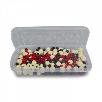 [와니사이언스] 나무,고무,플라스틱 구슬의 혼합물(각100개,케이스입)(천재)