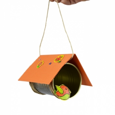 [와니사이언스] 여러 가지 물질로 새집 만들기(금속캔+종이, 4명 세트)(아이스크림)