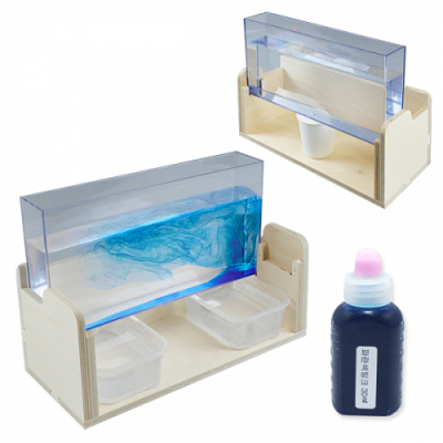 [와니사이언스] 액체에서 열의 이동 관찰하기(5종, 수조+나무 받침대 포함)(지학사, 천재, 미래엔)