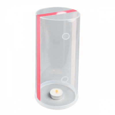 [와니사이언스] 열 변색 구멍 뚫린 아크릴 통(양초 포함,실리콘부, 선택사항)(아이스크림)