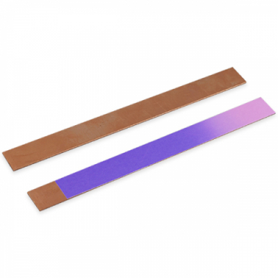 [와니사이언스] 열 변색 긴 구리판(고온용, 보라)(2*20cm, 두께1mm, 금성)