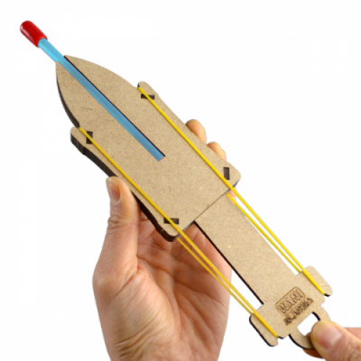 [와니사이언스] 나무 고무줄총 만들기(4명 세트)