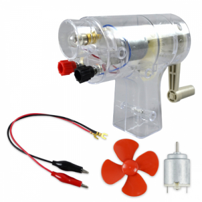 [와니사이언스] 손 발전기 세트(자가 발전기)(모터+프로펠러 포함)