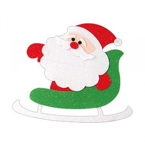 [청양코리아] 반짝이펠트소품(썰매탄산타)