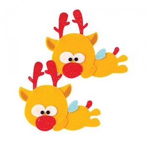 [청양코리아] 반짝이펠트소품(루돌프)