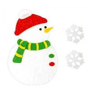 [청양코리아] 반짝이펠트소품(눈사람)