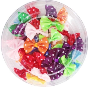 [유니아트] 물방울리본 대(색상혼합)