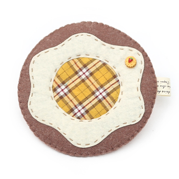 [펠트친구] 도넛 티매트 만들기(실,바늘포함)