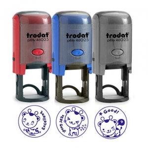 [Trodat] Excellent 칭찬도장 3종세트 46025(지름2.3cm, 자동스탬프)