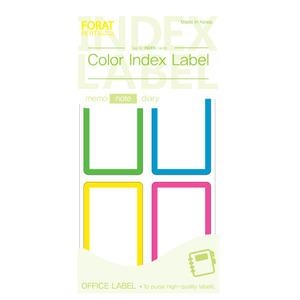 [쁘띠팬시] 칼라인덱스 라벨 네임스티커