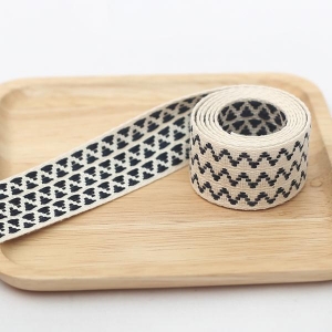 양면가방끈_블랙 지그재그