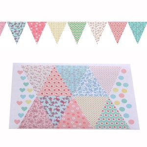 [펠트친구] 무늬펠트지 봄꽃 가랜드 만들기