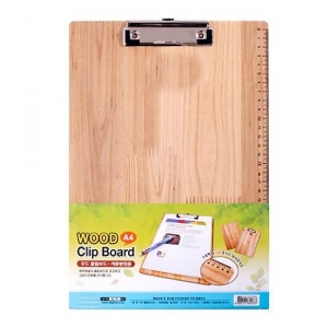 [이노아트] 우드 클립보드 / A4
