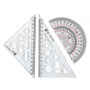 [스타박스] 삼각자 각도기세트 TS-002 / 1개