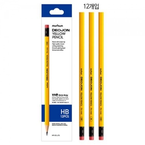 [문화] 더존 옐로우 연필 HB / 1타 12개입