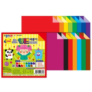 [종이나라] 양면색종이(케이스) / 30색 300매