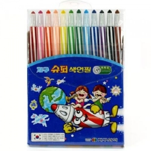 [지구화학] 슈퍼색연필 12색 / 샤프식
