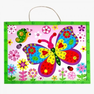 [만들기대장]보석비즈 스티커 액자 - 나비 만들기