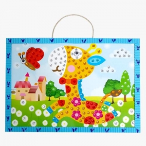 [만들기대장]보석비즈 스티커 액자 - 기린 만들기