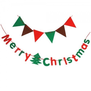 [잼잼아트] 크리스마스 영문 펠트 플래그