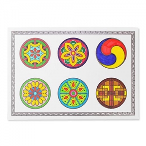 [잼잼아트] 전통문양 스티커(5장)